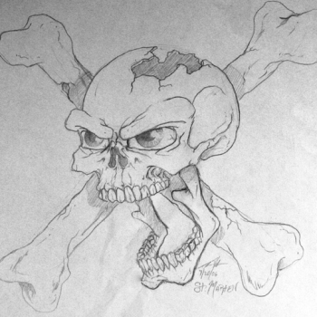 Quick Sketch - Skull & Bones