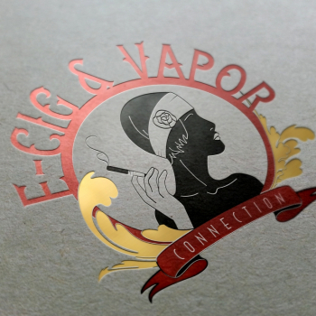 Ecig Logo - vintage glossy